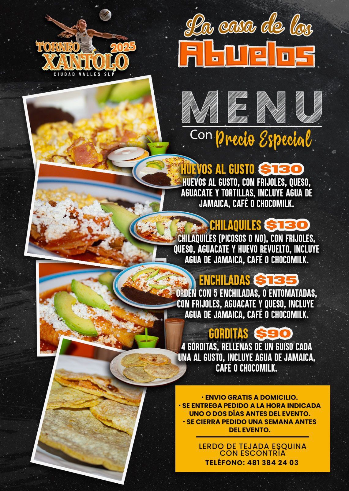 Casa de los Abuelos Menu